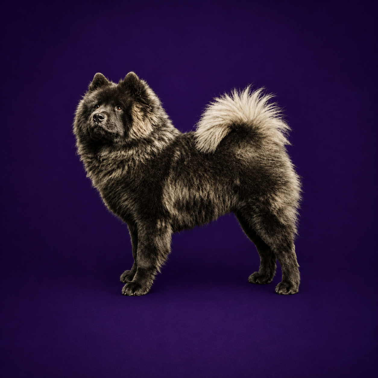 Donkere oldskool type Chow Chow staand