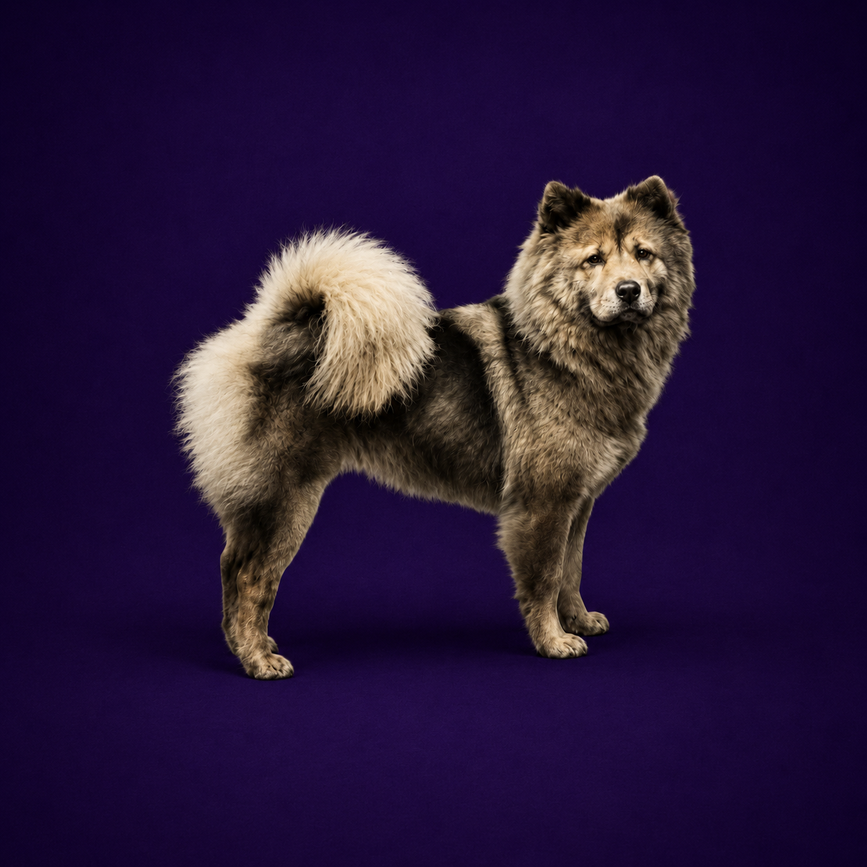 Oldskool type Chow Chow in profiel