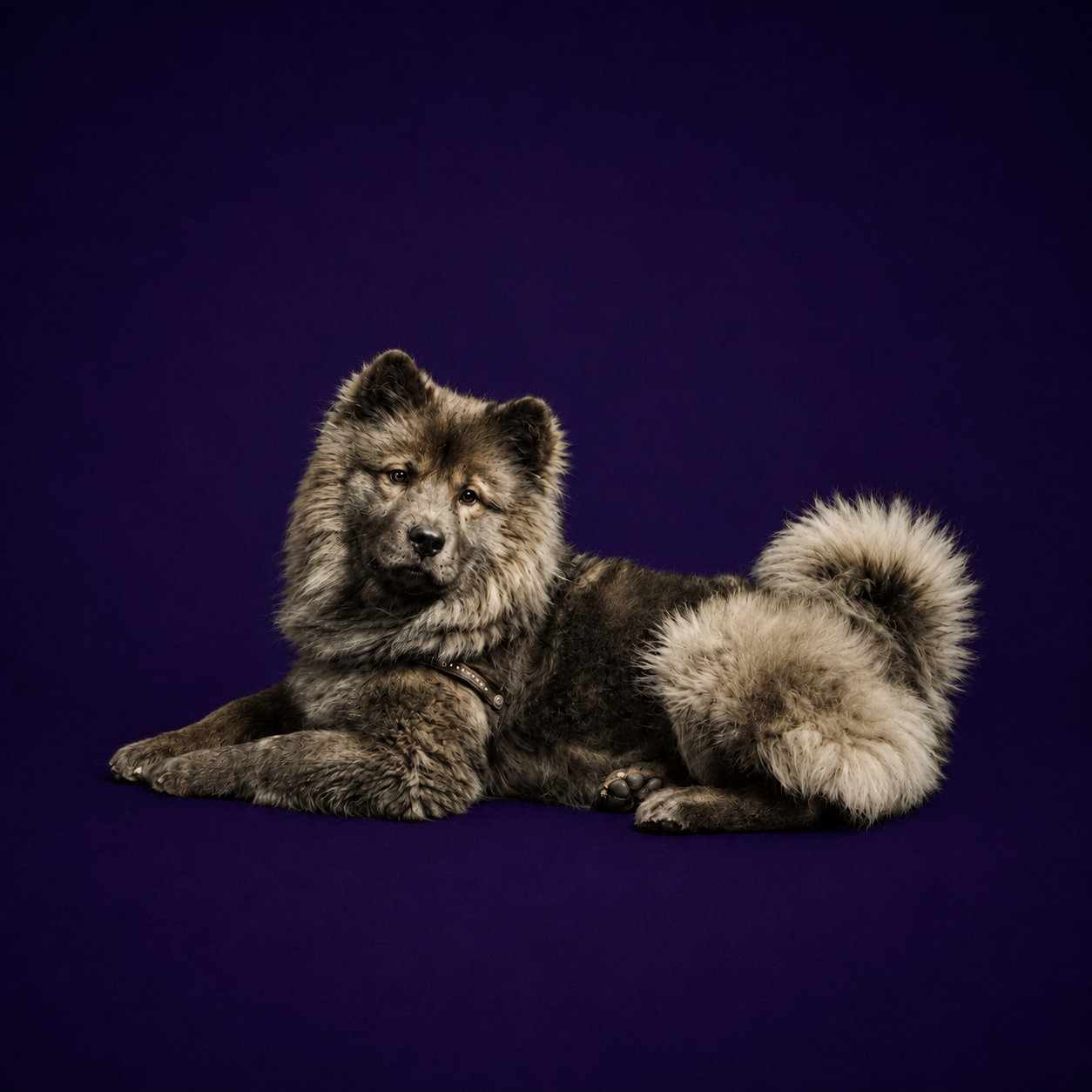 Oldskool type Chow Chow liggend